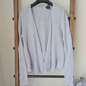 Eileen Fisher Lavender Open-Front Sweater - Size PM